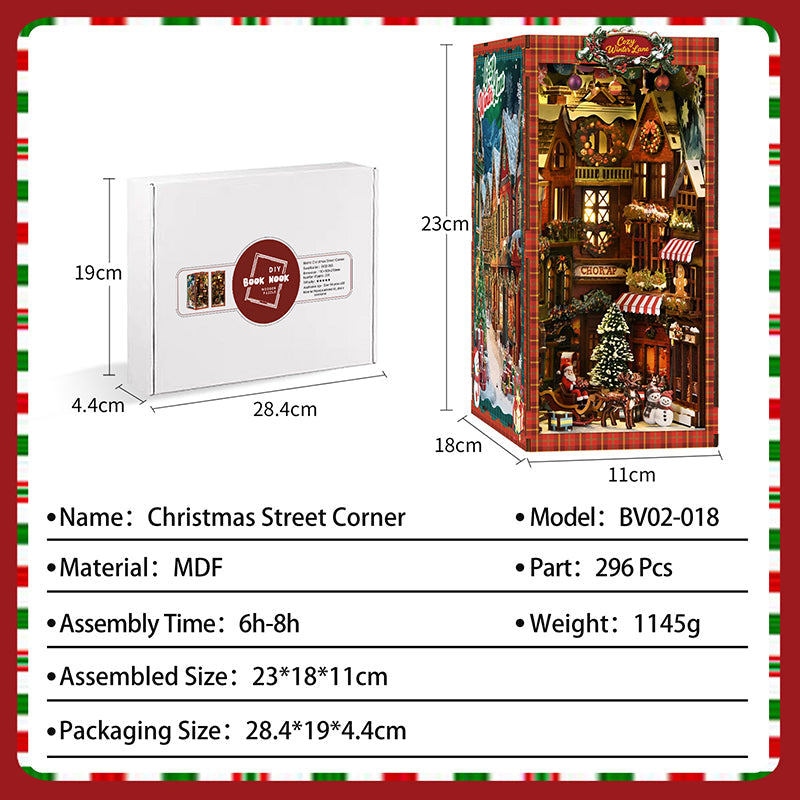 PUZZLESBEST DIY Book Nook | Christmas Street Corner