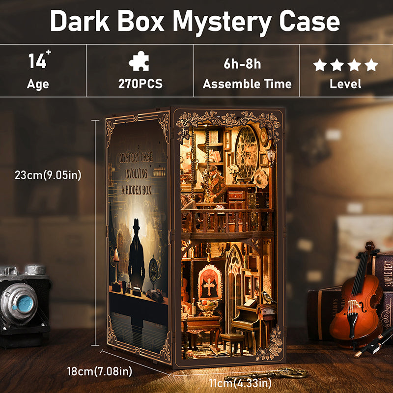 Boo|Tots DIY Book Nook | Dark Box Mystery Case