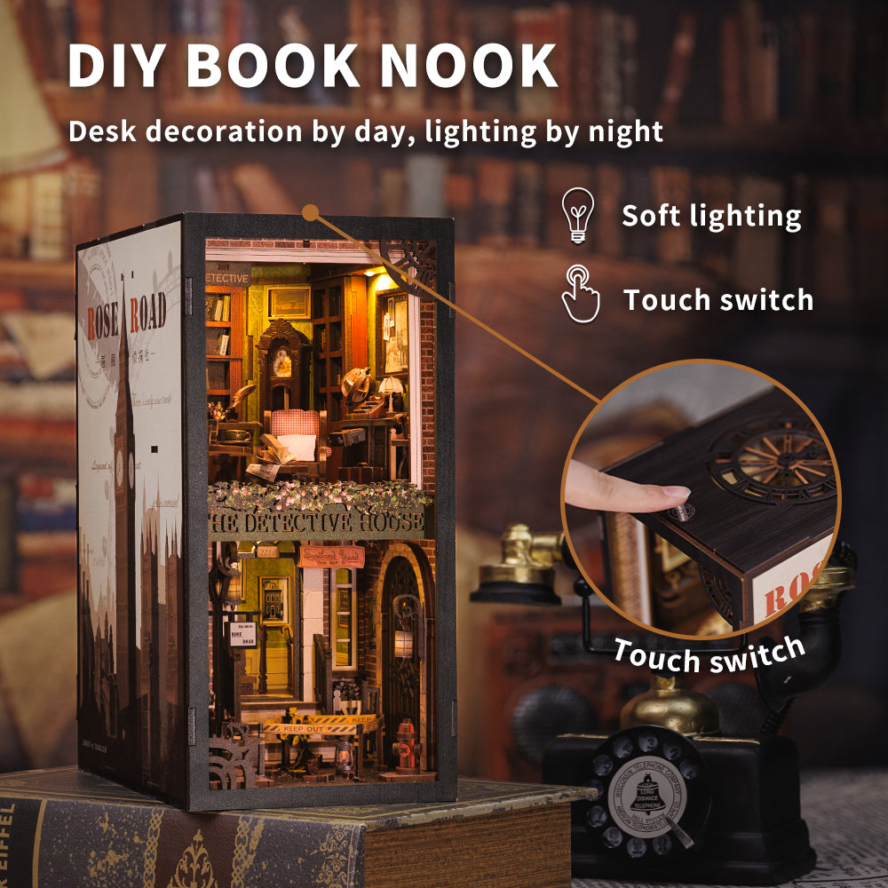 Boo|Tots DIY Book Nook Kit(Rose Detective Agency)