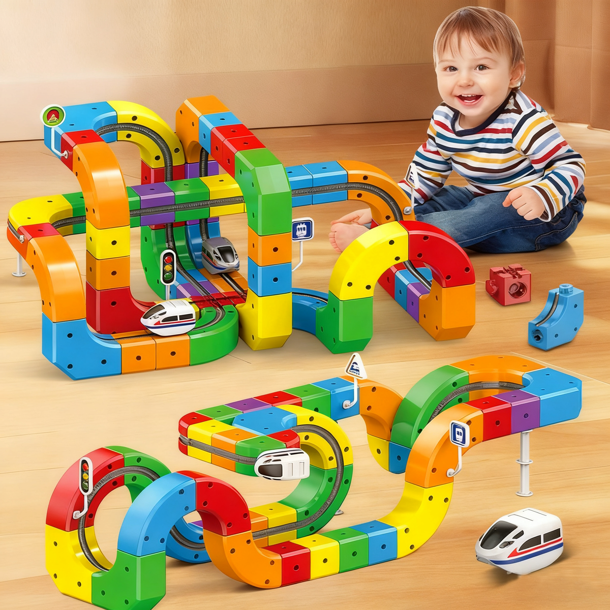 DIY Racing Track Building Set