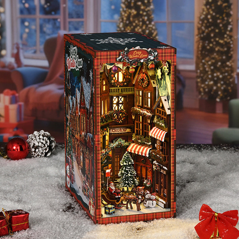 PUZZLESBEST DIY Book Nook | Christmas Street Corner