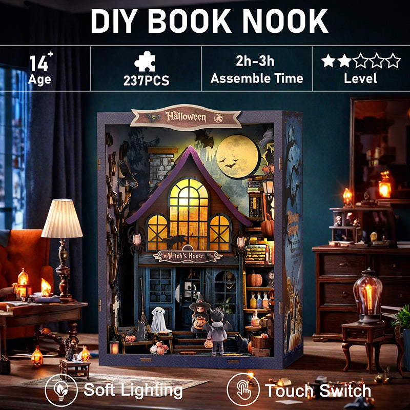 Boo｜Tots DIY Book Nook | Halloween Witch's House