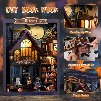 Boo｜Tots DIY Book Nook | Halloween Witch's House