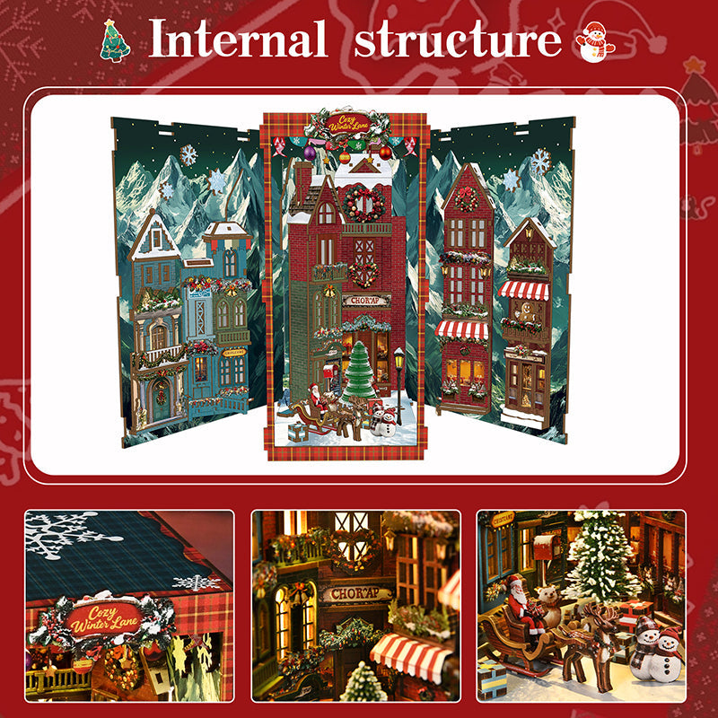 PUZZLESBEST DIY Book Nook | Christmas Street Corner