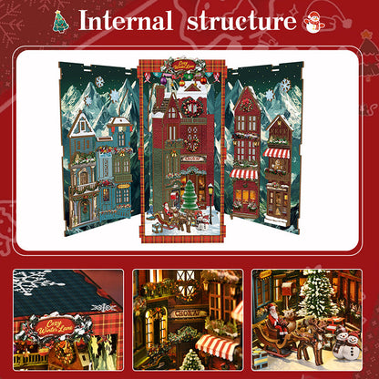 PUZZLESBEST DIY Book Nook | Christmas Street Corner