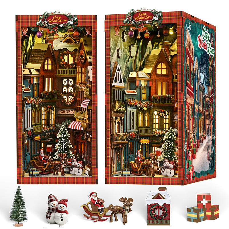 PUZZLESBEST DIY Book Nook | Christmas Street Corner