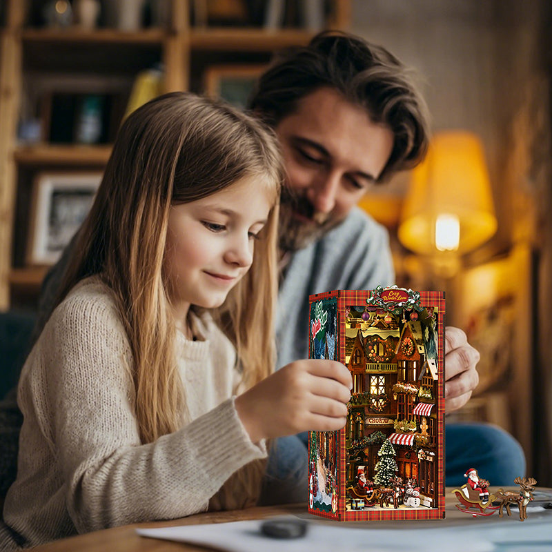 PUZZLESBEST DIY Book Nook | Christmas Street Corner