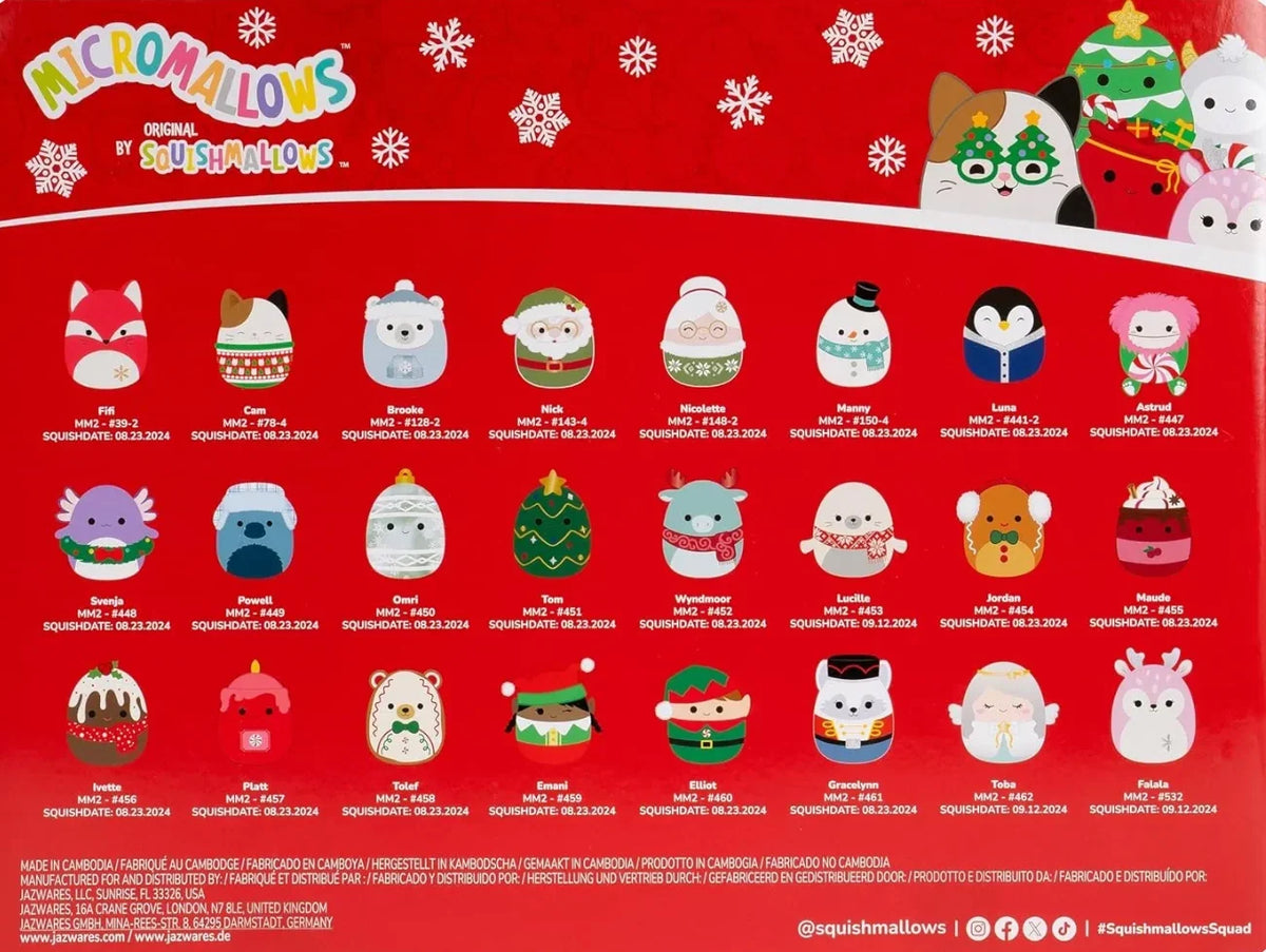Squishmallows Micromallow Adventskalender 2026